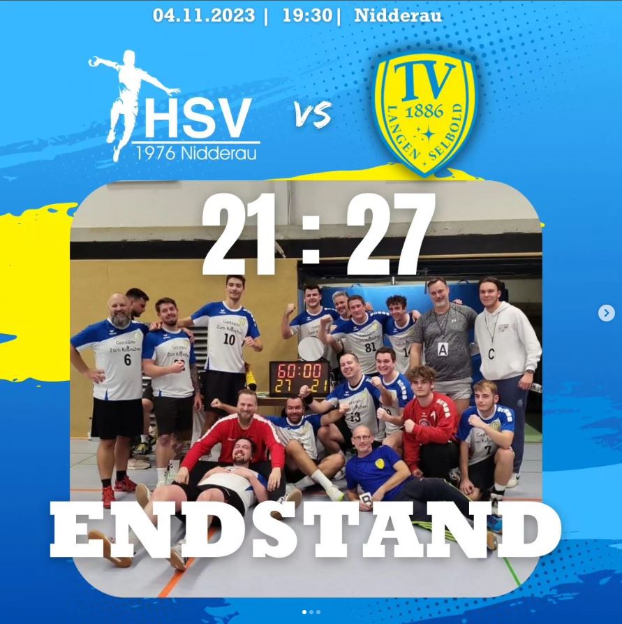 Auswärtssieg beim HSV Nidderau